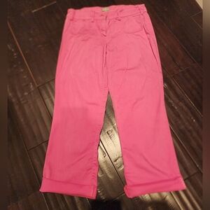 Naf Naf Barbie Pink Cotton Crop Pants EU36 Paris